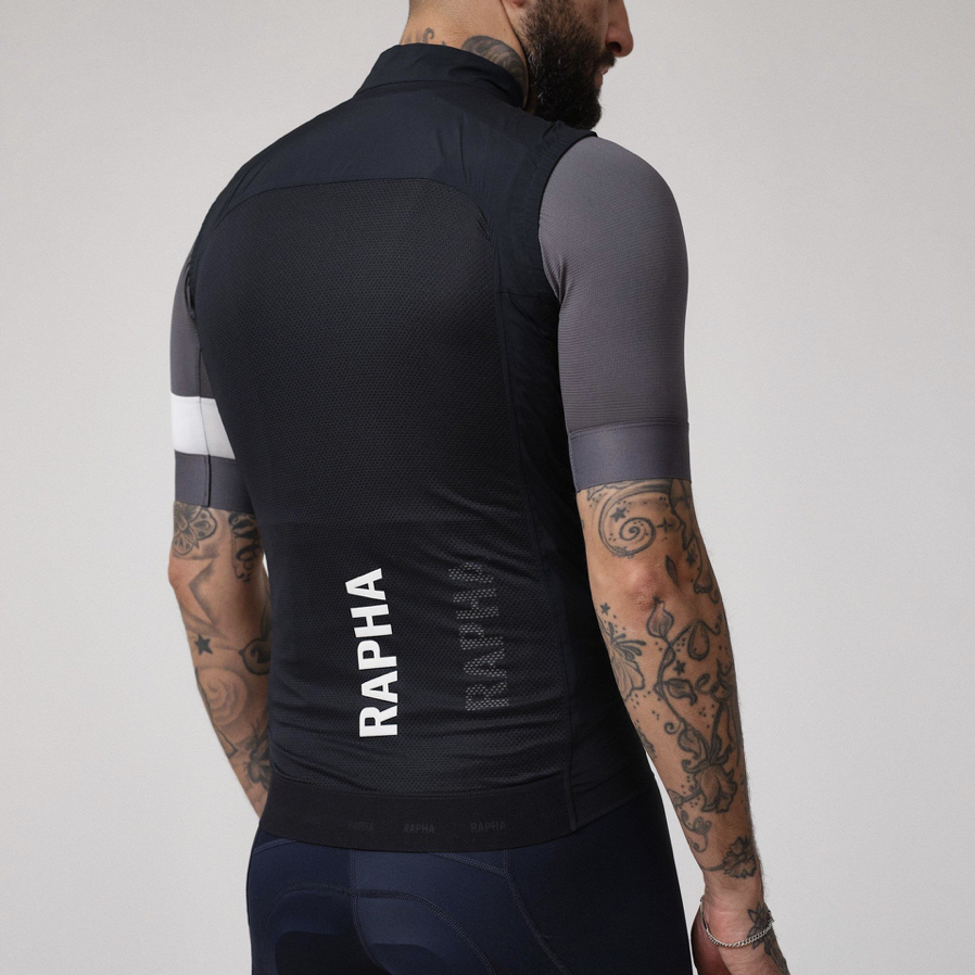 RAPHA Pro Team Bib Shorts II Regular Black/White Men — Cycle Store